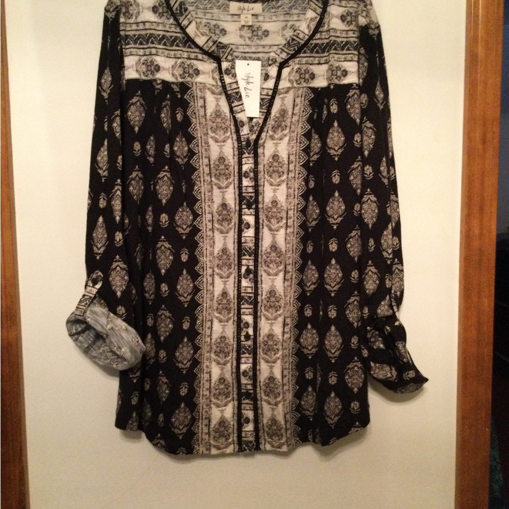 NWT Style&Co Knit Shirt. Size XL